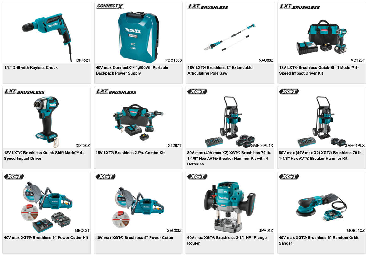 Makita New Products 2