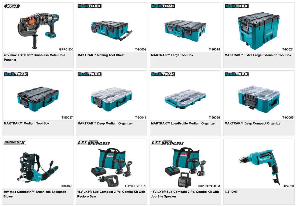 Makita New products 1