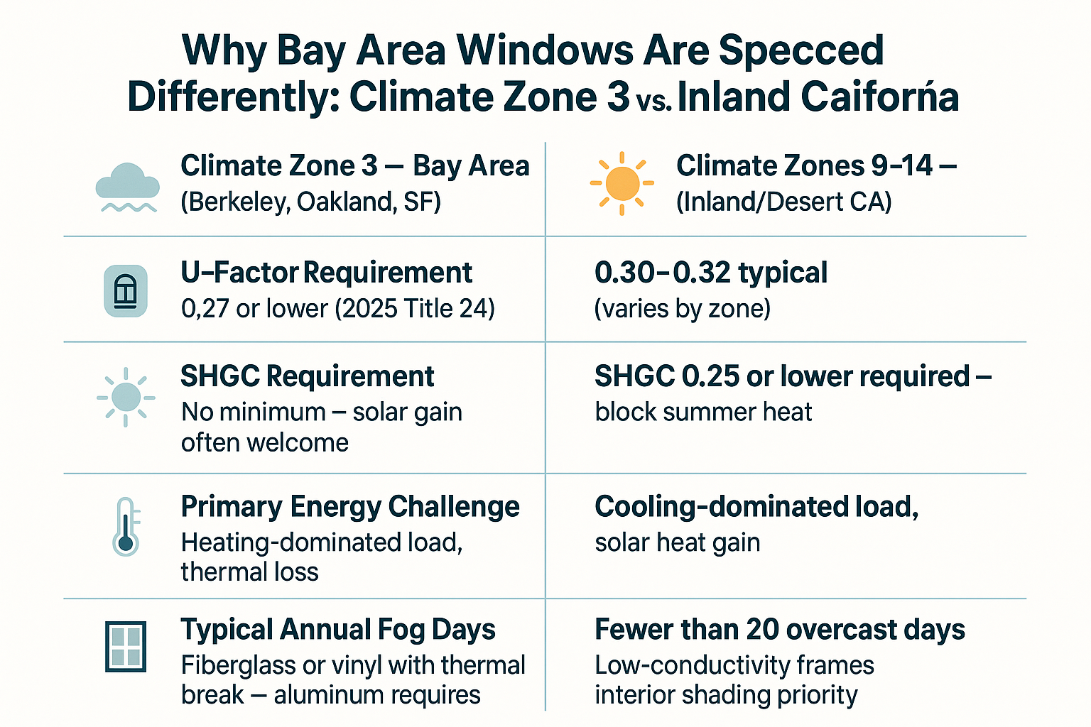 Why Bay Area Windows Need Different Specs Than the Rest of California 2 Why Bay Area Windows Need Different Specs Than the Rest of California