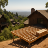 Berkeley hillside homes with a partly built deck, in an area affected by the 2025 fire hazard map change